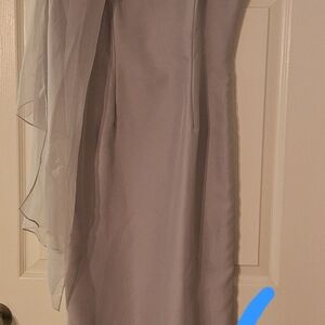 Elegant Gray Evening Dress